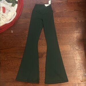 Dark Green Flared Aerie Leggings